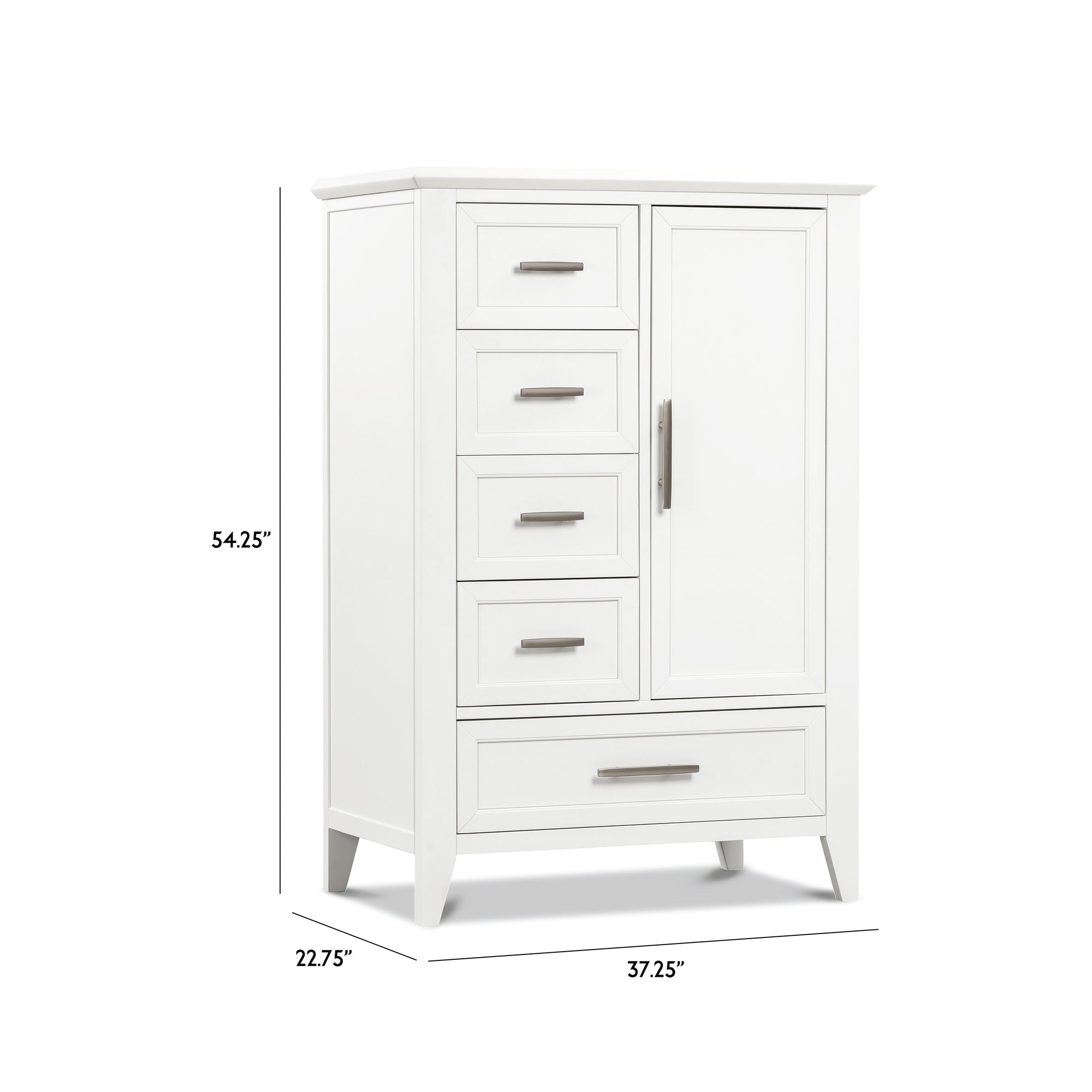 B14427RW,Monogram by Namesake,Beckett Chifforobe in Warm White