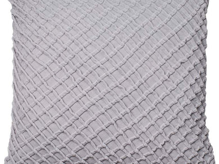 New Classics Gray 22" Square Crosshatch Velvet Throw Pillow