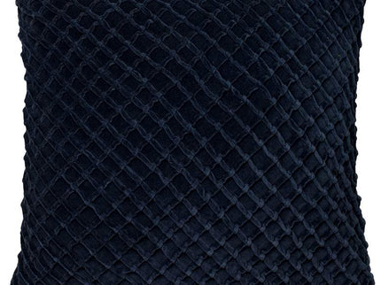 New Classics Gray 22" Square Crosshatch Velvet Throw Pillow