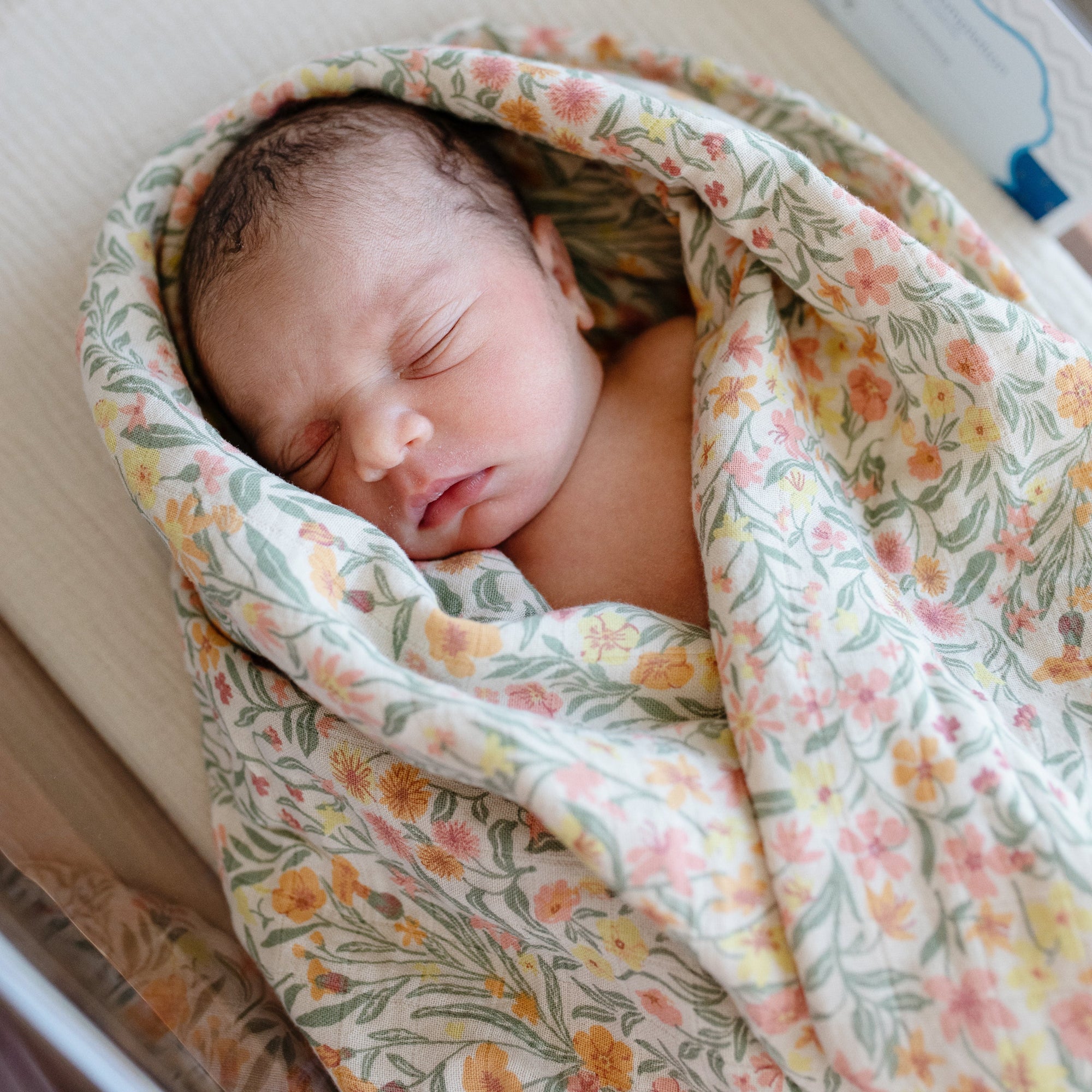 MS-246, Organic Cotton Muslin Swaddle Blanket