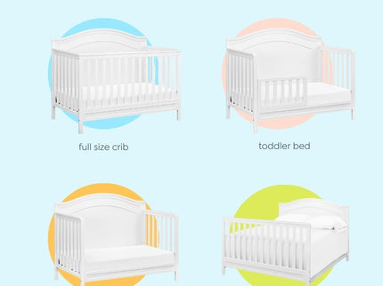 M12801W,DaVinci,Charlie 4-in-1 Convertible Crib in White