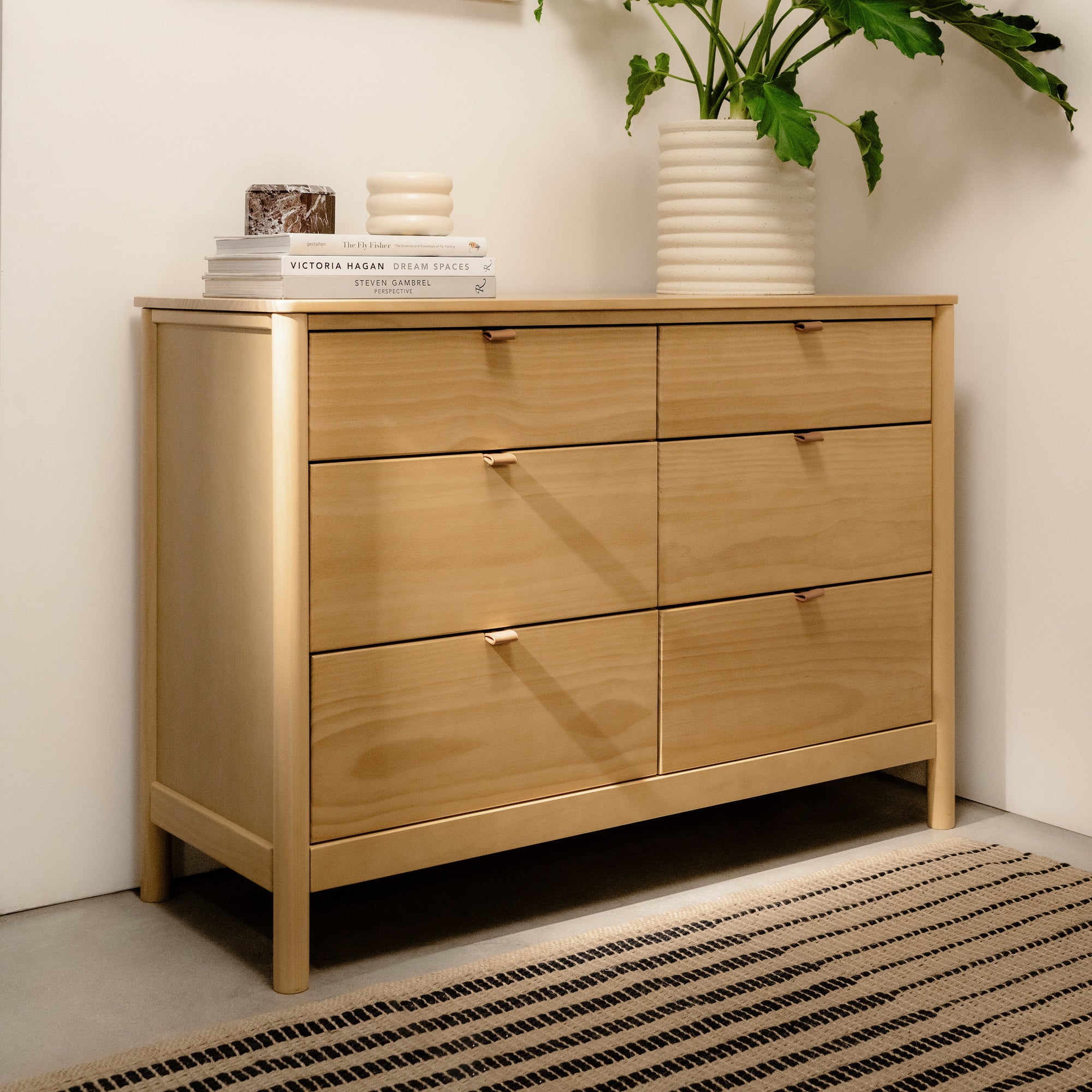 M25616HY,Babyletto,Bondi 6-Drawer Assembled Dresser in Honey