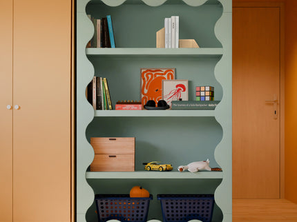 M31111LS,Babyletto Kids,Lido Wave Bookcase in Light Sage