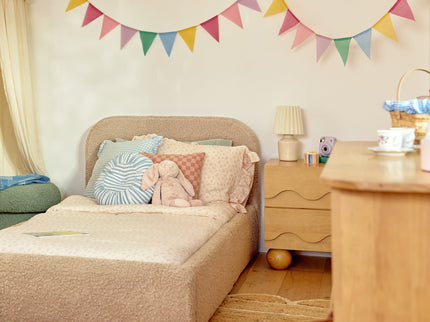 M31160HY,Babyletto Kids,Lido Wave Nightstand in Honey