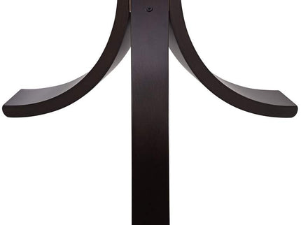 Niles 17 3/4" Wide Bent Wood and Glass Modern Accent Table