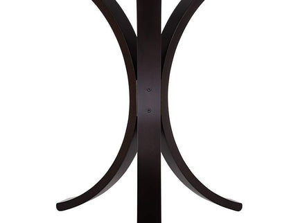Niles 17 3/4" Wide Bent Wood and Glass Modern Accent Table