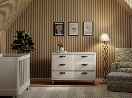 B14316RW,Namesake,Tanner 6-Drawer Dresser in Warm White