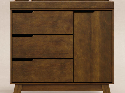 M4223NL,Babyletto,Hudson 3-Drawer Changer Dresser w/Removable Changing Tray in Natural Walnut