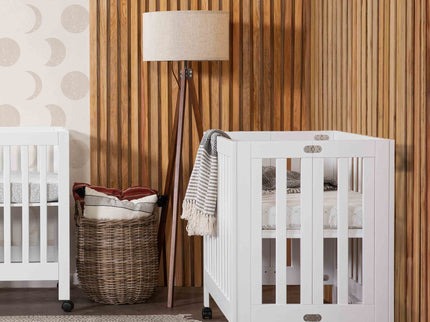 M6698W,Babyletto,Origami Mini Crib in White Finish