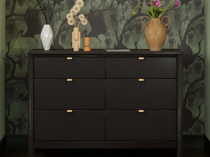 M25616B,Babyletto,Bondi 6-Drawer Assembled Dresser in Black