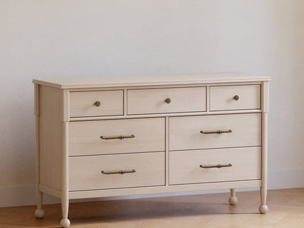 M31416WP,Namesake,Alouette 7-Drawer Assembled Dresser in Washed Pine