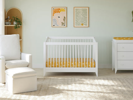 M10301W,Babyletto,Sprout 4-in-1 Convertible Crib w/Toddler Bed Conversion Kit in White Finish