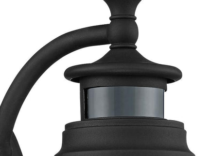 Nobel 10" High Black Motion Sensor Outdoor Wall Light