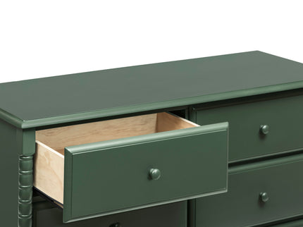 M7326FRGR,DaVinci,Jenny Lind Spindle 6-Drawer Dresser in Forest Green