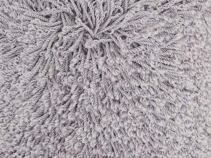 Nourison Gray Curly Shag 20" Square Indoor Throw Pillow