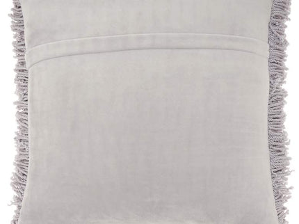 Nourison Gray Curly Shag 20" Square Indoor Throw Pillow