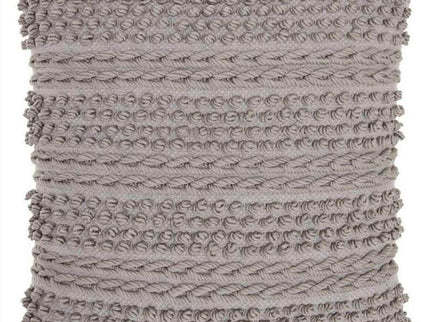 Nourison Lifestyle Light Gray 18" Square Throw Pillow