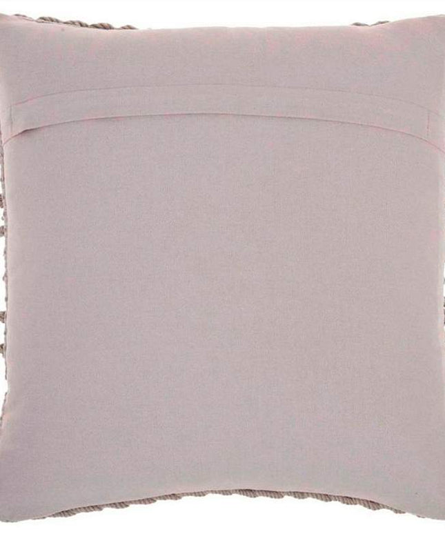 Nourison Lifestyle Light Gray 18" Square Throw Pillow