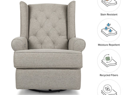 M21987PGEW,Namesake,Harbour Power Recliner in Performance Grey Eco-Weave