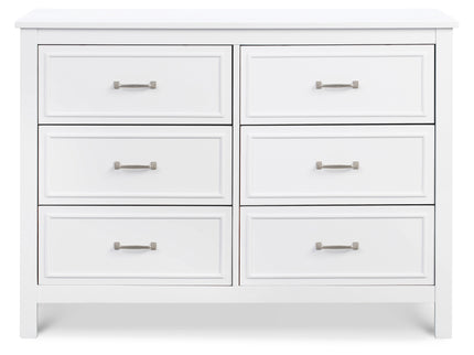 M12826W,DaVinci,Charlie 6-Drawer Double Dresser in White