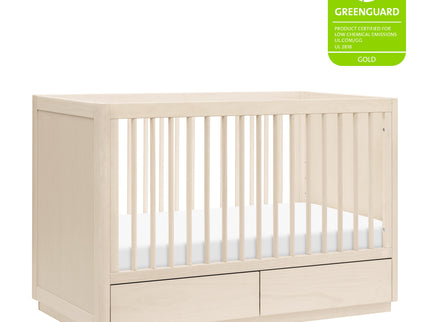 M21601NX,Babyletto,Bento 3-in-1 Convertible Storage Crib w/Toddler Bed Conversion Kit in Washed Natural