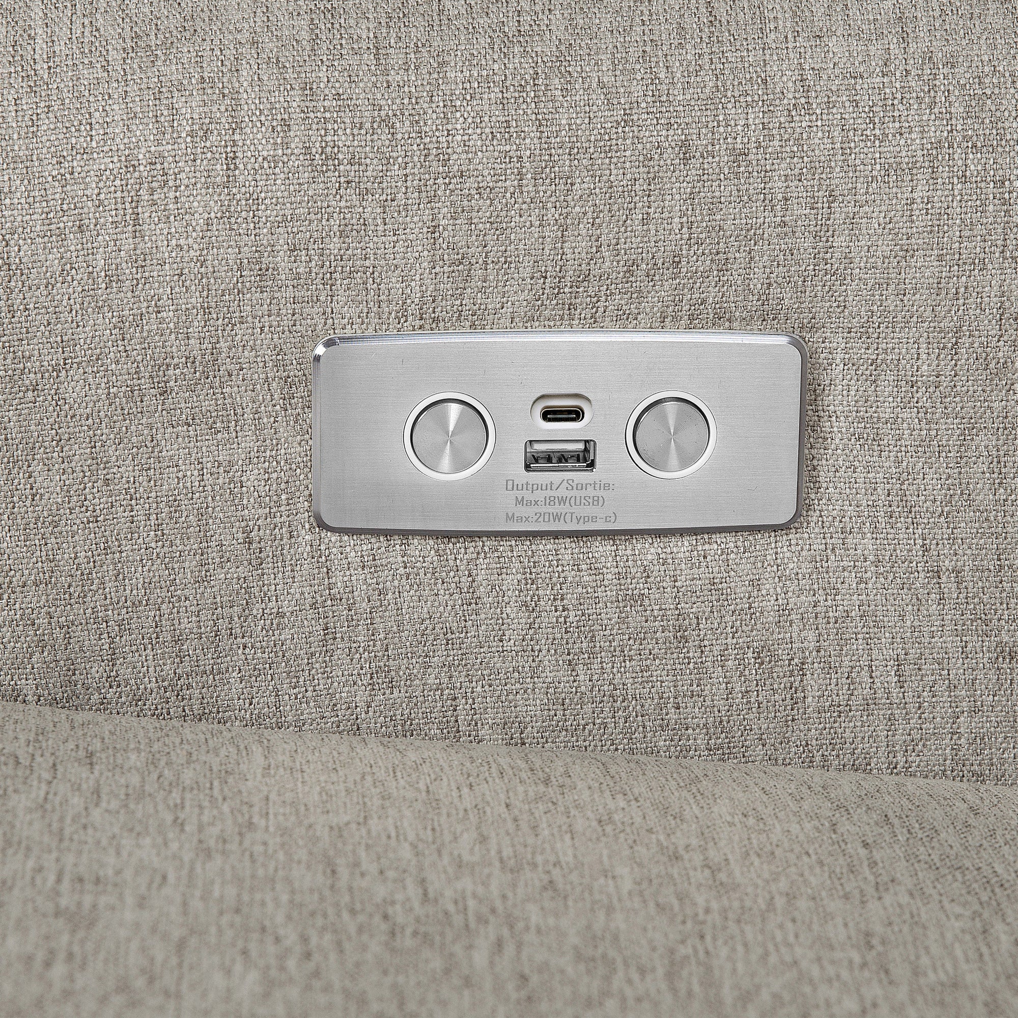 M21987PGEW,Namesake,Harbour Power Recliner in Performance Grey Eco-Weave