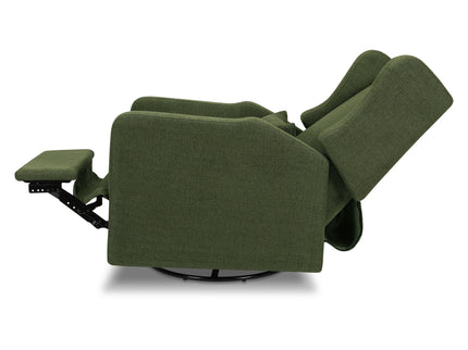 F19587PFGL,Carter's,Arlo Recliner and Swivel Glider in Performance Forest Green Linen