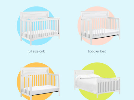 M4301W,DaVinci,Autumn 4-in-1 Convertible Crib in White Finish