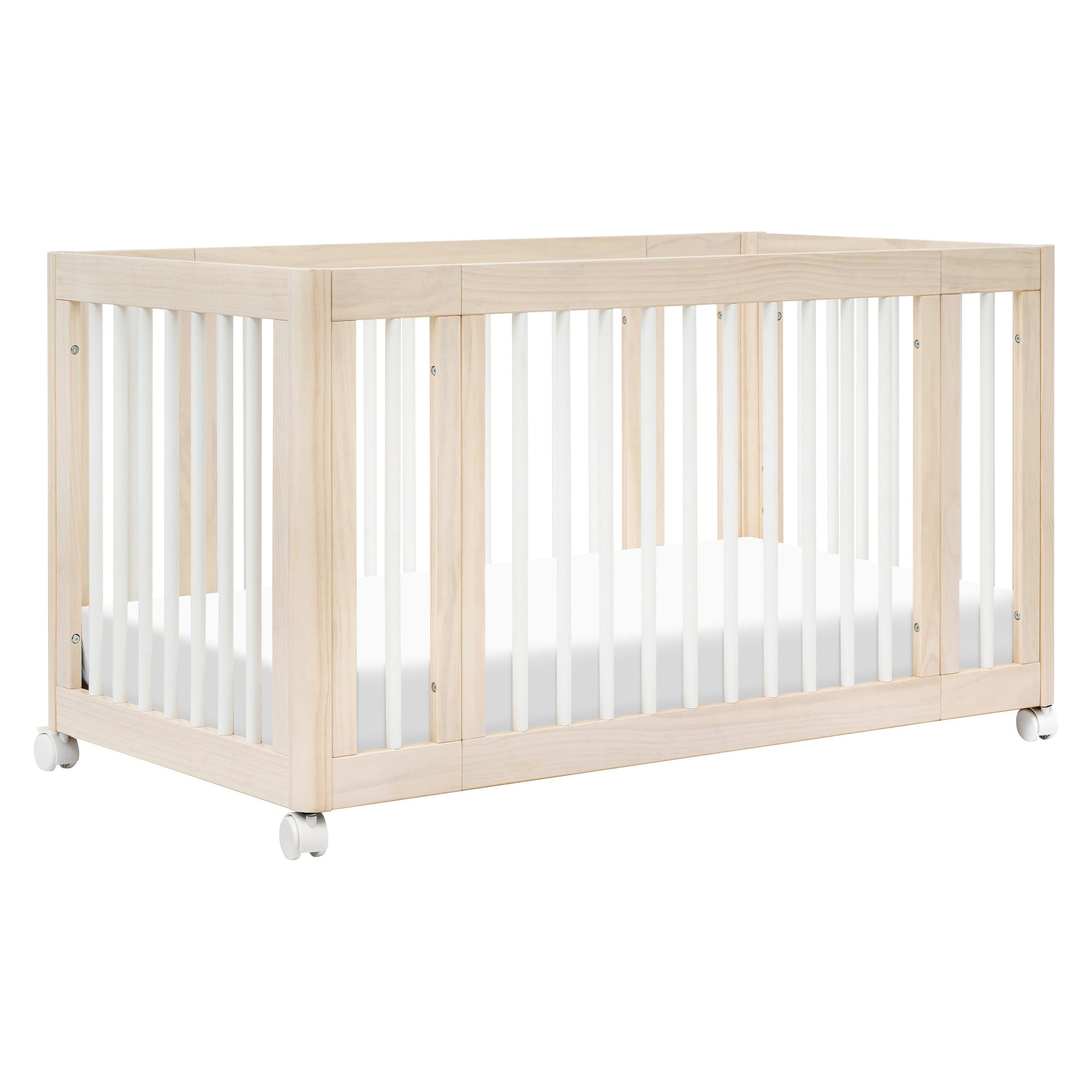 M23401NXW,Babyletto,Yuzu 8-in-1 Convertible Crib w/All-Stages Conversion in Washed Natural/White