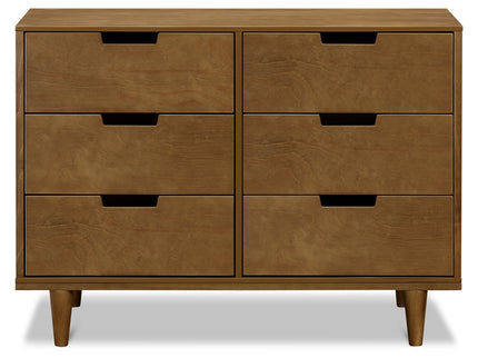 W4926L,DaVinci,Marley 6-Drawer Double Dresser in Walnut