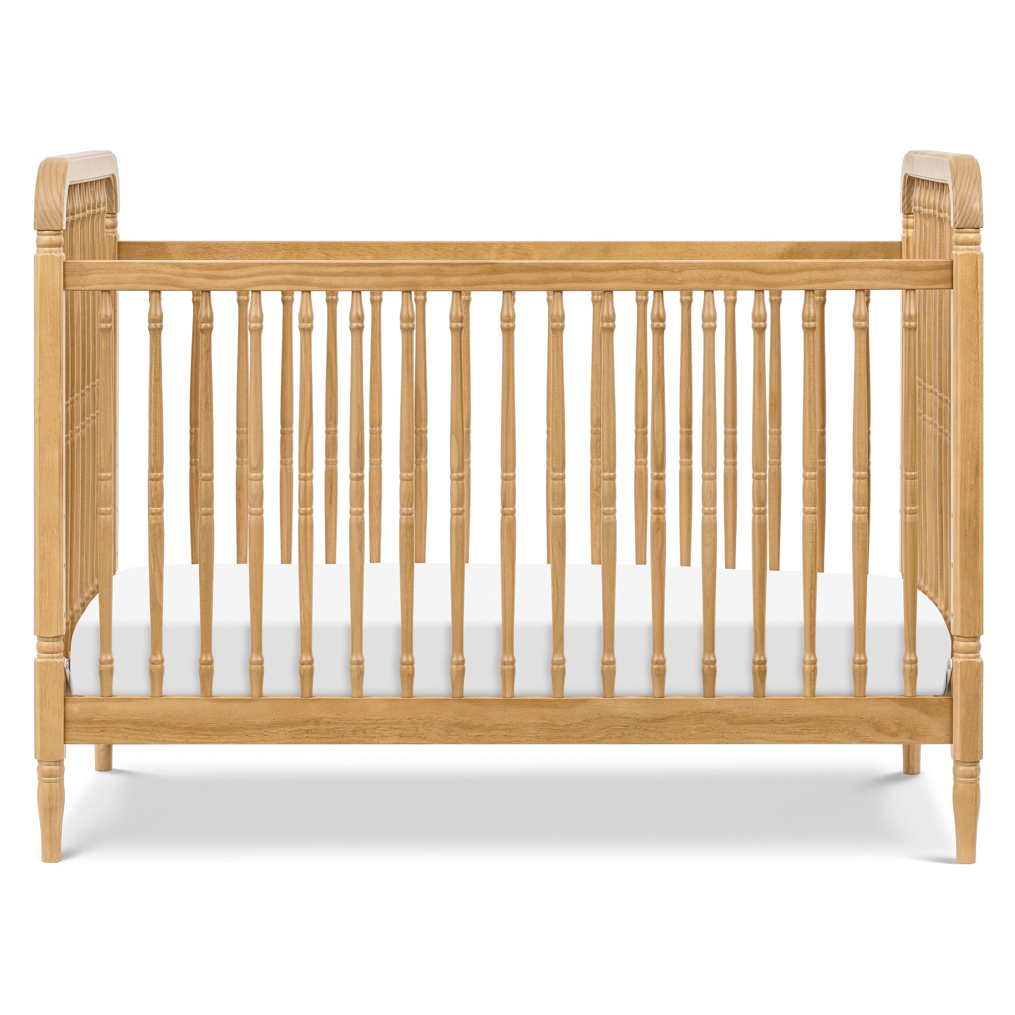 M7101HY,Namesake,Liberty 3-in-1 Convertible Spindle Crib w/Toddler Bed Conversion Kit in Honey