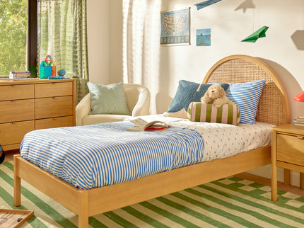 M25969HYNC,Babyletto Kids,Bondi Cane Twin Bed in Honey