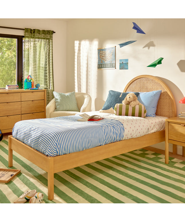 M25969HYNC,Babyletto Kids,Bondi Cane Twin Bed in Honey