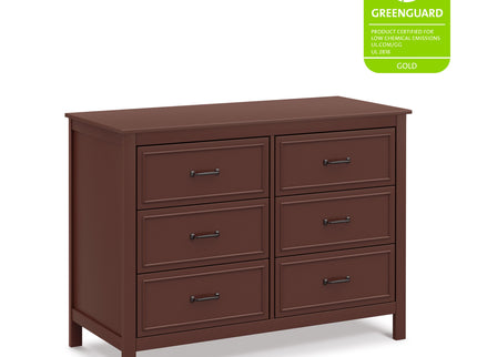 M12826CR,DaVinci,Charlie 6-Drawer Double Dresser in Crimson