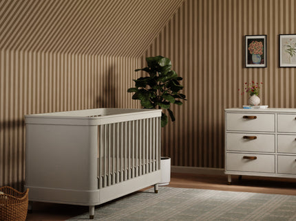 B14301RW,Namesake,Tanner 3-in-1 Convertible Crib in Warm White