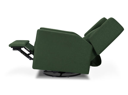M21287PNG,DaVinci,Maddox recliner and swivel glider in Pine Green