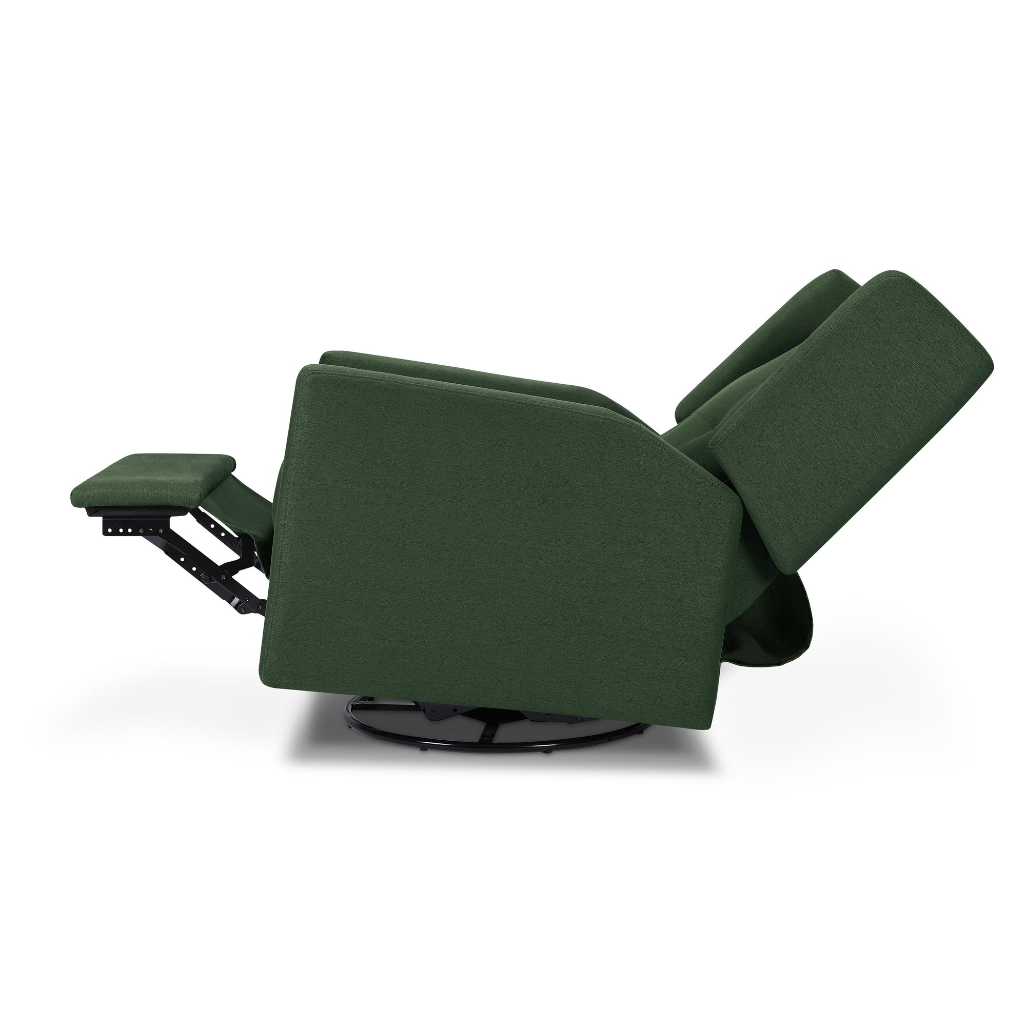 M21287PNG,DaVinci,Maddox recliner and swivel glider in Pine Green