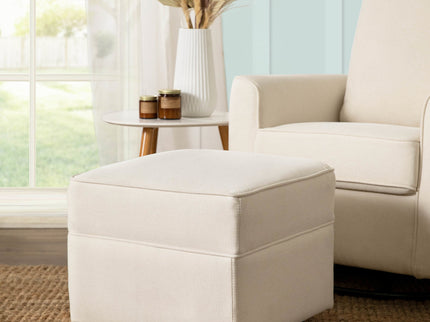 M17285PCMEW,Namesake,Willa/Alden Gliding Ottoman in Performance Cream Eco-Weave