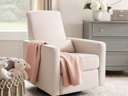 M10887CM,DaVinci,Piper Recliner in Cream Finish w/Cream Piping