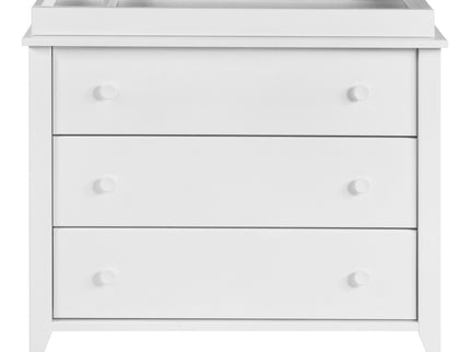 M10323W,Babyletto,Sprout 3-Drawer Changer Dresser in White Finish