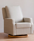 Fog Chatham Stripe Performance Eco-Weave with Light Wood Base