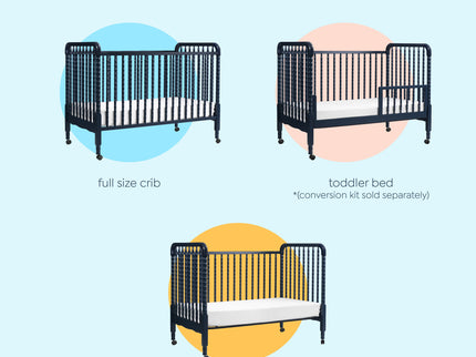 M7391V,DaVinci,Jenny Lind Stationary Crib in Navy Blue Finish