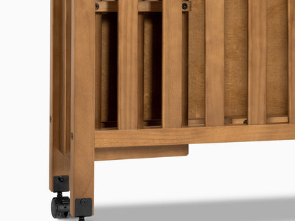 M18198CT,DaVinci,Dylan Folding Portable 3-in-1 MiniCrib and TwinBed in Chestnut