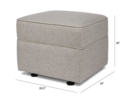 M17285PGEW,Namesake,Willa/Alden Gliding Ottoman in Performance Grey Eco-Weave