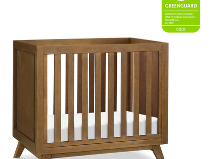 M22598L,DaVinci,Otto 3-in-1 Convertible Mini Crib with 4 Mattress in Walnut