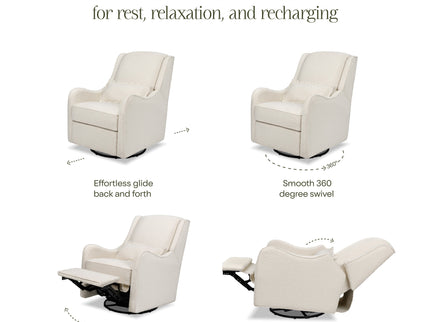 M27787WB,Namesake,Devon Recliner and Swivel Glider in Ivory Boucle