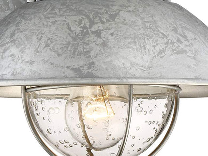 Oberlin 9" Galvanized Steel Motion Sensor Outdoor Wall Light