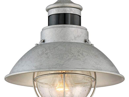Oberlin 9" Galvanized Steel Motion Sensor Outdoor Wall Light