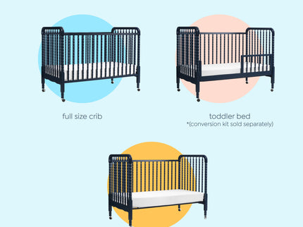 M7391V,DaVinci,Jenny Lind Stationary Crib in Navy Blue Finish