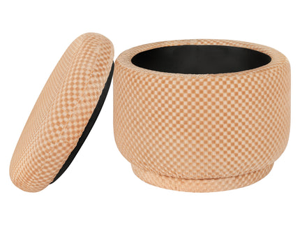 M22985CVC,Babyletto,Enoki Storage Ottoman in Canyon Velvet Checker